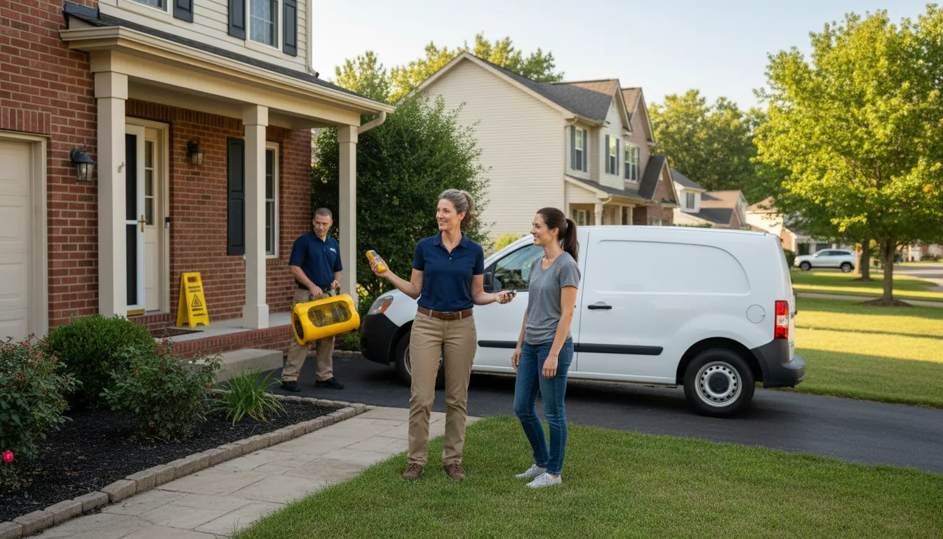Residential water damage restoration in New Kent, VA